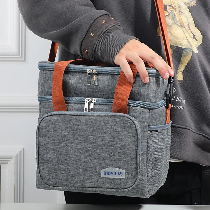 Borsa termica ultraleggera a doppio scompartimento