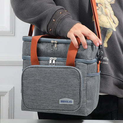 Borsa termica ultraleggera a doppio scompartimento