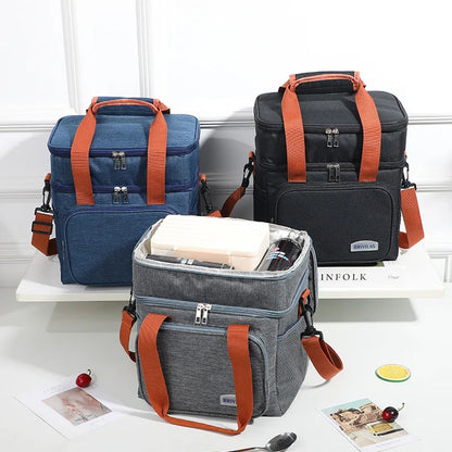 Borsa termica ultraleggera a doppio scompartimento